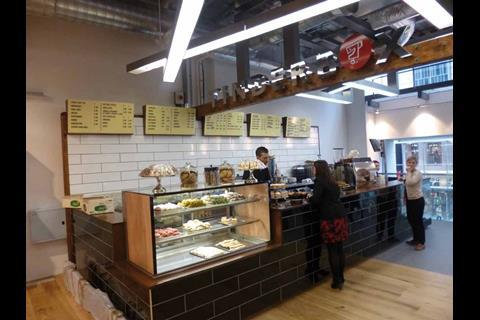 The cafe recreates the atmosphere of ‘a 1950s Milanese coffee bar’